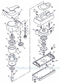 Page A Diagram and Parts List for CP766 T021261 Chicago Pneumatic Sander